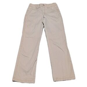 Lee Pants Women 4 Petite Tan Khaki Comfort Stretch Waistband Mid Rise Casual